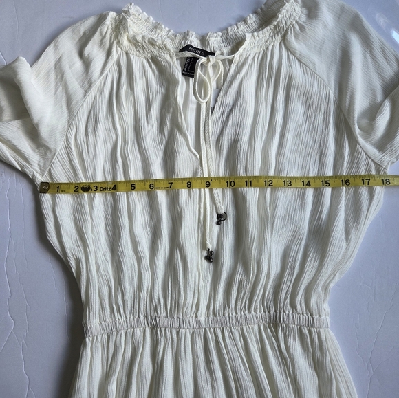 Cream Long Sleeve Forever21 Dress - Picture 5 of 8